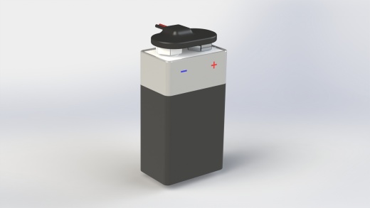 带连接器的9 V碱性电池缩略图